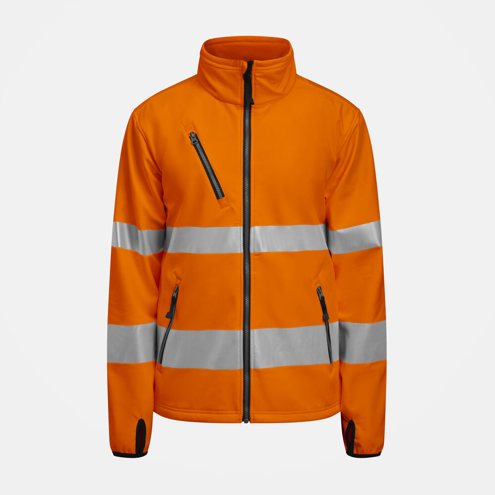 Jobman 1202 Hi-vis softshell jacket geel xs