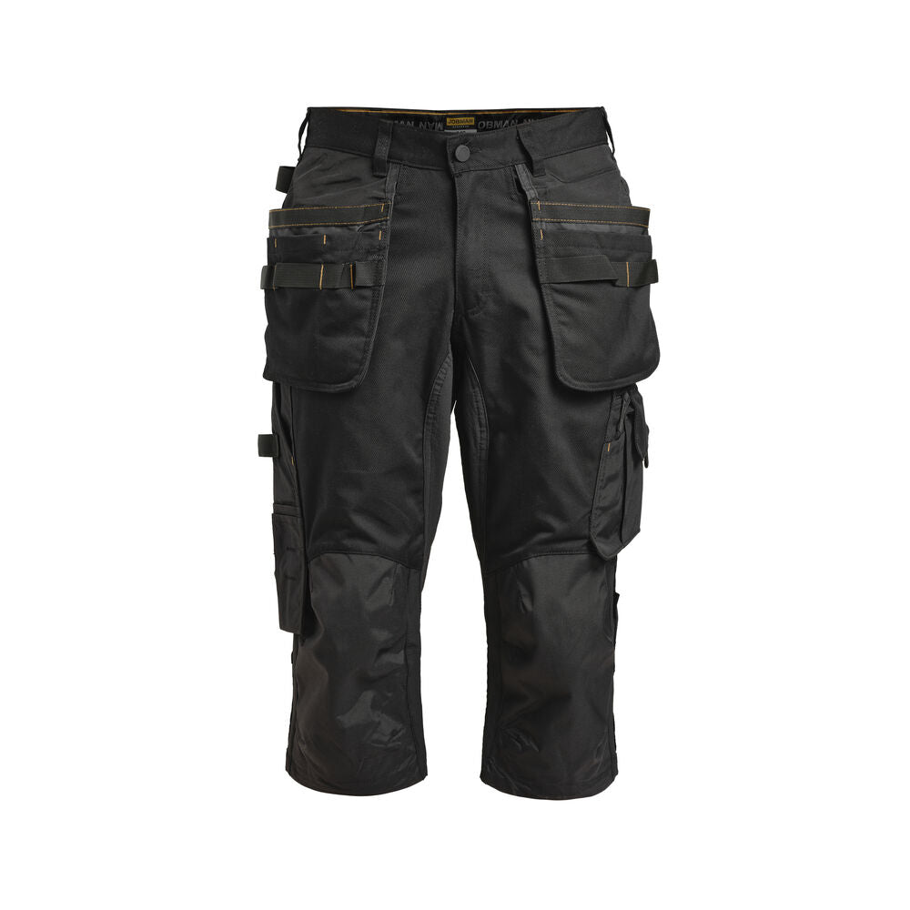 Jobman 2167 Stretch long shorts zwart/zwart C44
