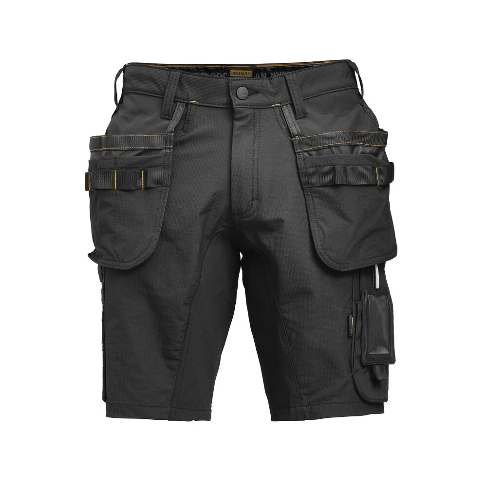 Jobman 2196 Stretch shorts hp do.grijs/zwa C44