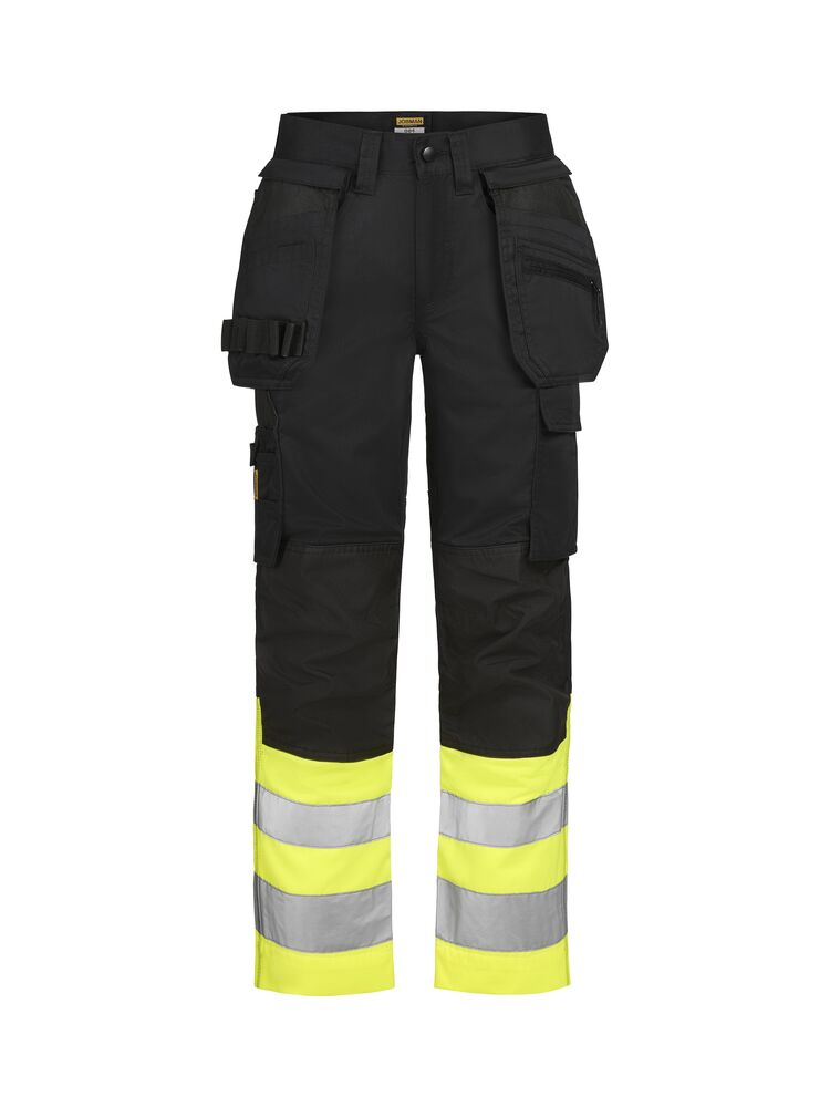 Jobman 2514 Hi-Vis Trousers HP zwart/geel C42