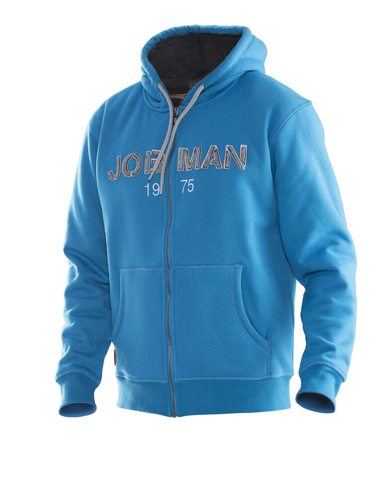 Jobman 5154 Vintage hoodie lined oranje/grijs s