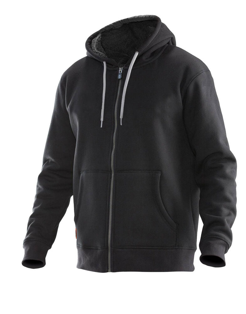 Jobman 5155 Vintage hoodie lined zwart/grijs xs