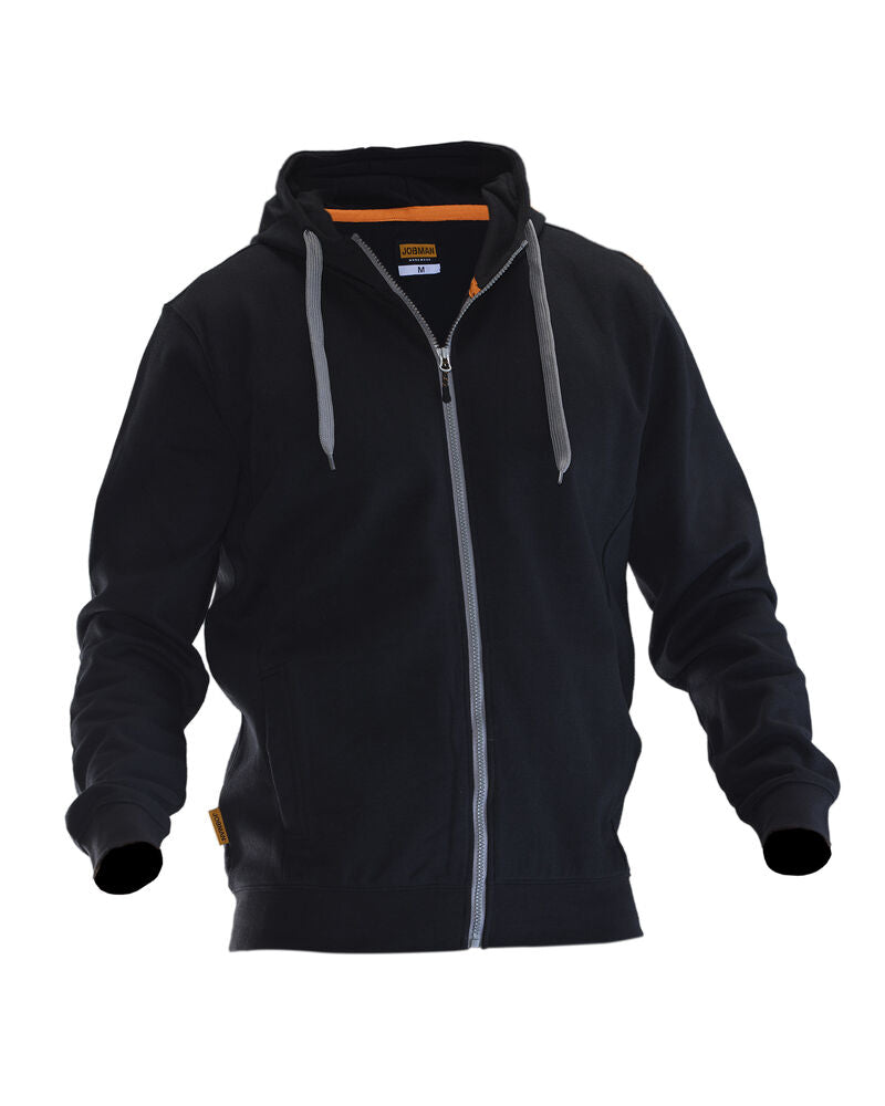 Jobman 5400 Sweatshirt hoodie wit/zwart xs