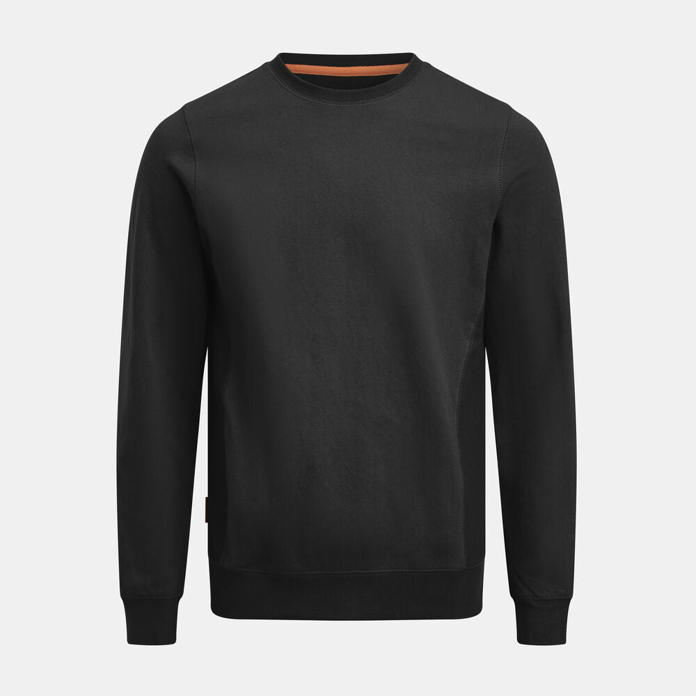 Jobman 5402 Roundneck sweatshirt wit/zwart xxs