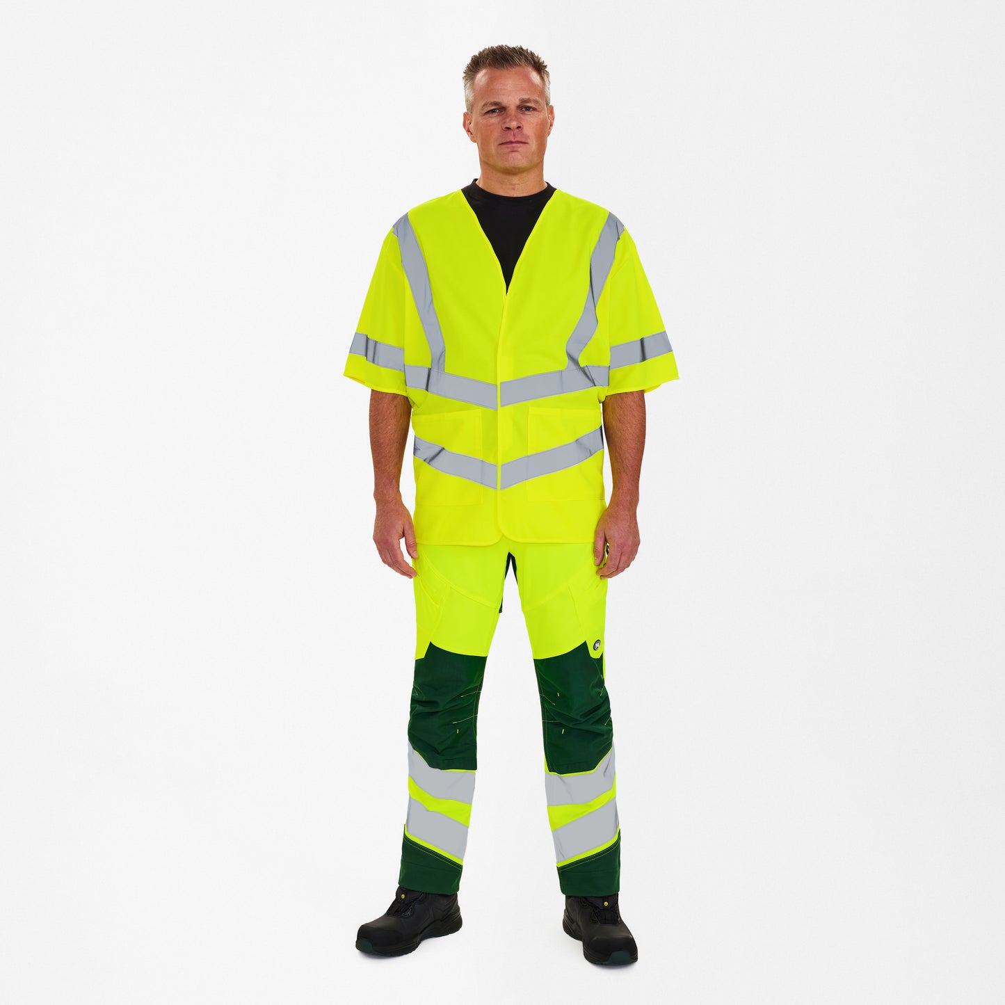 Safety wegenvest met mouwen