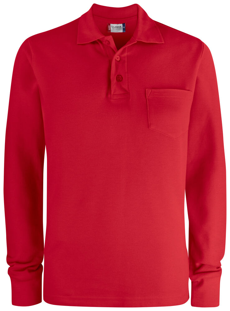 Basic Polo L/S Pocket