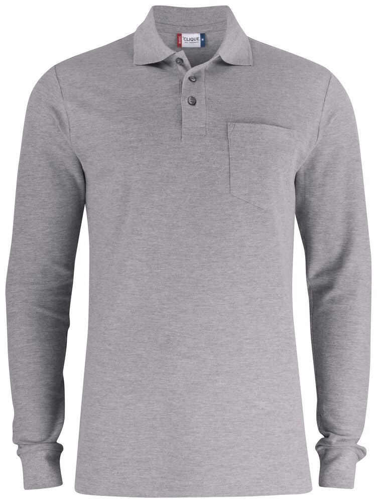 Basic Polo L/S Pocket