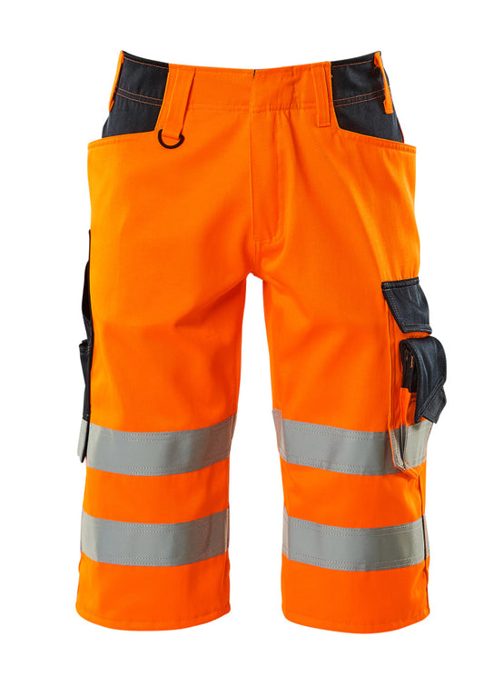 Shorts; Werkshorts; Hi-vis shorts; Driekwartbroeken; 3/4 hi-vis-broeken; Hi-Vis werkkleding