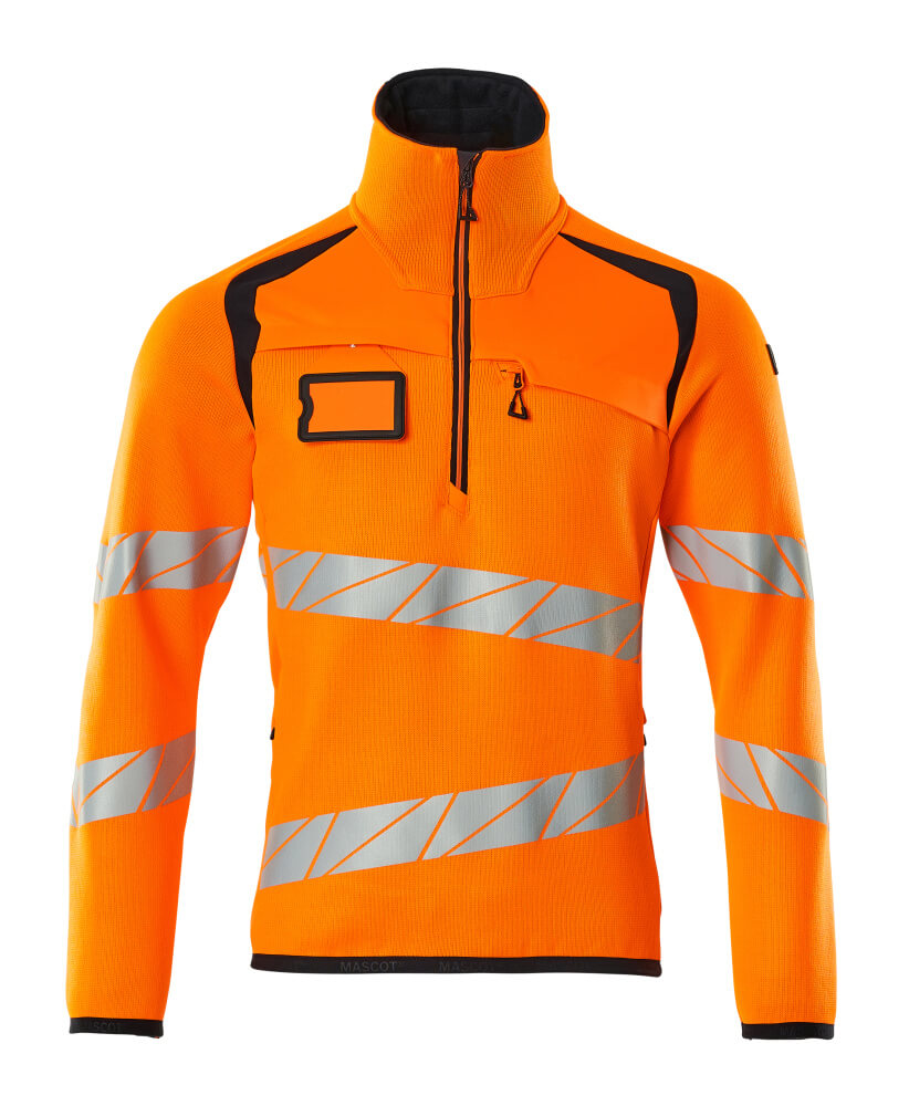 Gebreide truien; Truien met korte rits; Werktruien; Hi-vis truien; Truien; Hi-Vis werkkleding; Veiligheidskleding