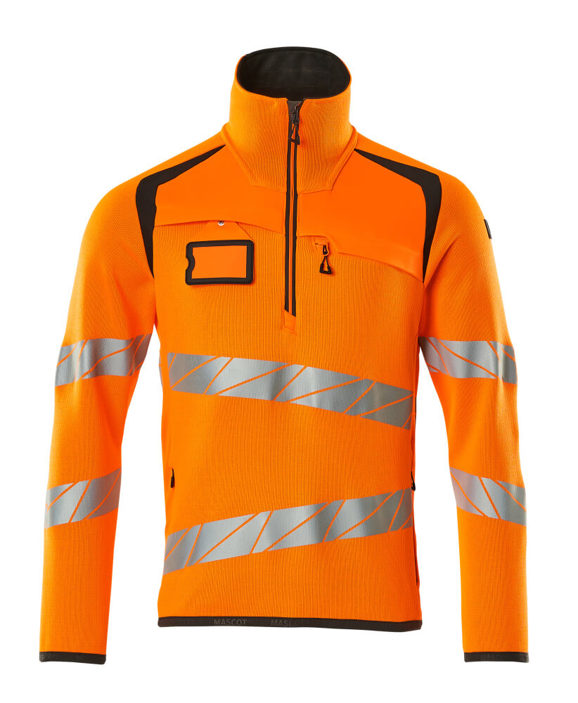Gebreide truien; Truien met korte rits; Werktruien; Hi-vis truien; Truien; Hi-Vis werkkleding; Veiligheidskleding
