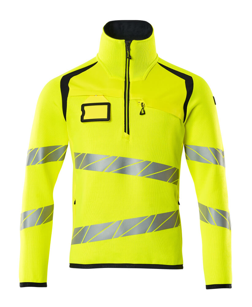 Gebreide truien; Truien met korte rits; Werktruien; Hi-vis truien; Truien; Hi-Vis werkkleding; Veiligheidskleding