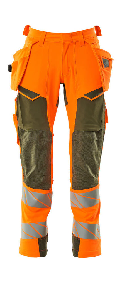 Timmermanbroeken; Werkbroeken; Hi-vis broeken; Broeken; Hi-Vis werkkleding; Veiligheidskleding