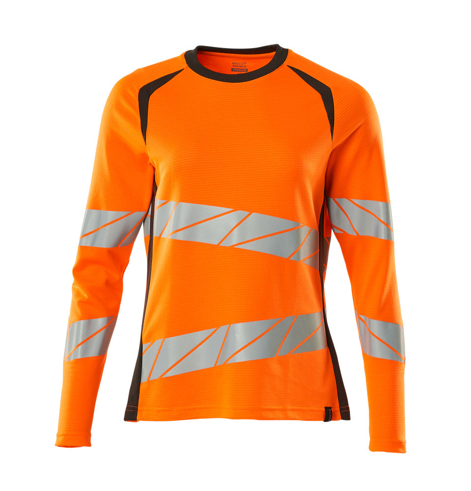 Lange mouwen T-shirts; T-shirts voor vrouwen ; Hi-vis T-shirts; Werk T-shirts; T-shirts; Werkkleding voor vrouwen; Hi-Vis werkkleding; Veiligheidskleding