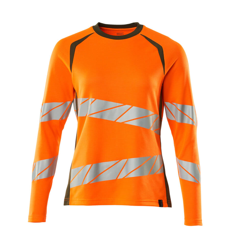 Lange mouwen T-shirts; T-shirts voor vrouwen ; Hi-vis T-shirts; Werk T-shirts; T-shirts; Werkkleding voor vrouwen; Hi-Vis werkkleding; Veiligheidskleding