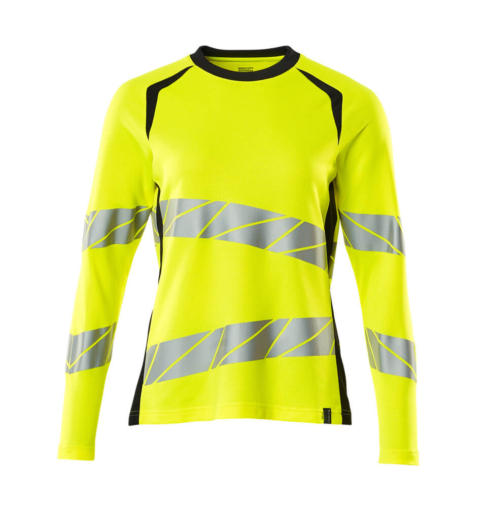 Lange mouwen T-shirts; T-shirts voor vrouwen ; Hi-vis T-shirts; Werk T-shirts; T-shirts; Werkkleding voor vrouwen; Hi-Vis werkkleding; Veiligheidskleding