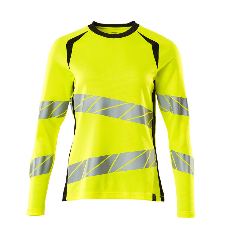 Lange mouwen T-shirts; T-shirts voor vrouwen ; Hi-vis T-shirts; Werk T-shirts; T-shirts; Werkkleding voor vrouwen; Hi-Vis werkkleding; Veiligheidskleding