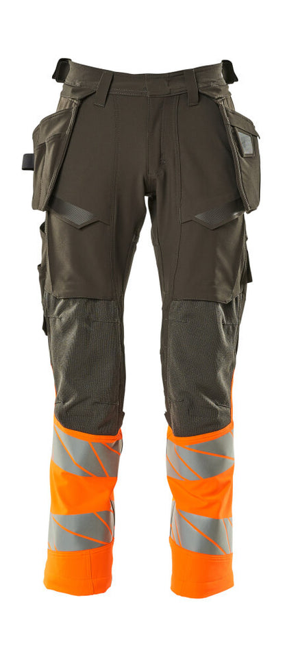 Timmermanbroeken; Werkbroeken; Hi-vis broeken; Broeken; Hi-Vis werkkleding; Veiligheidskleding