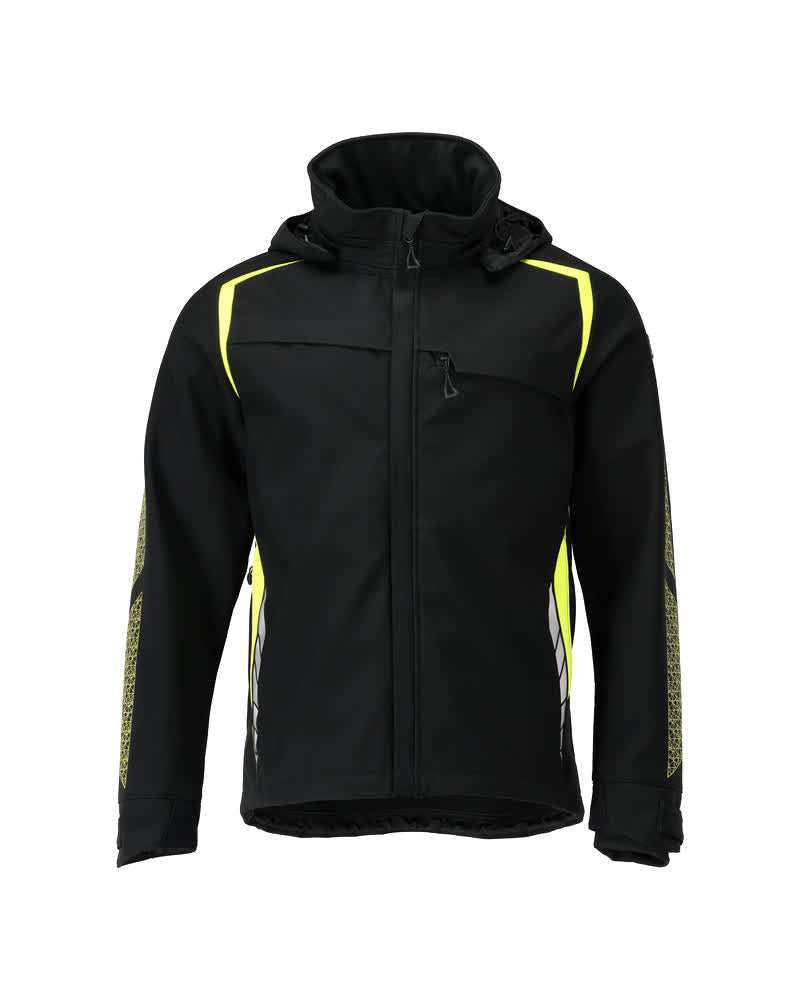 Softshell jassen met capuchon; Hi-vis jassen; Werkjassen; Jassen; Winterkleding; Hi-Vis werkkleding; Veiligheidskleding