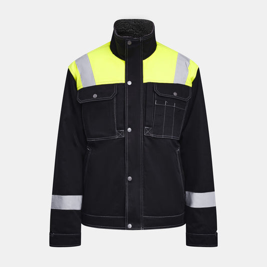 Jobman 1179 Winter jacket zwart/geel s