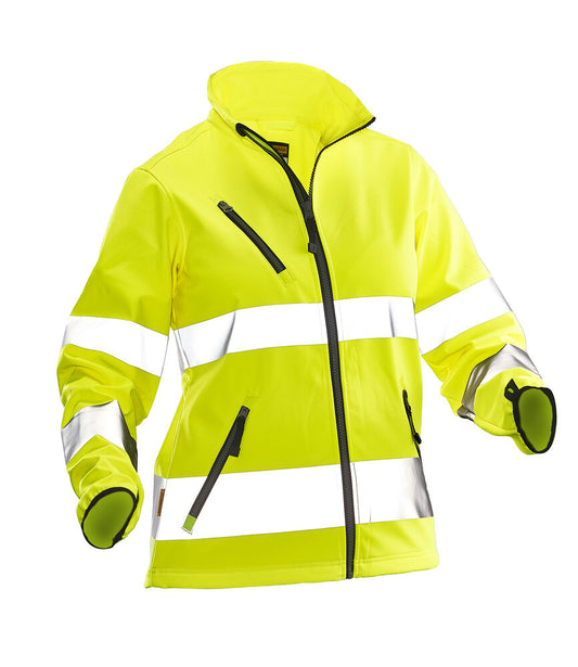 Jobman 1210 Hi-vis softshell jacket women hi-vis geel xs