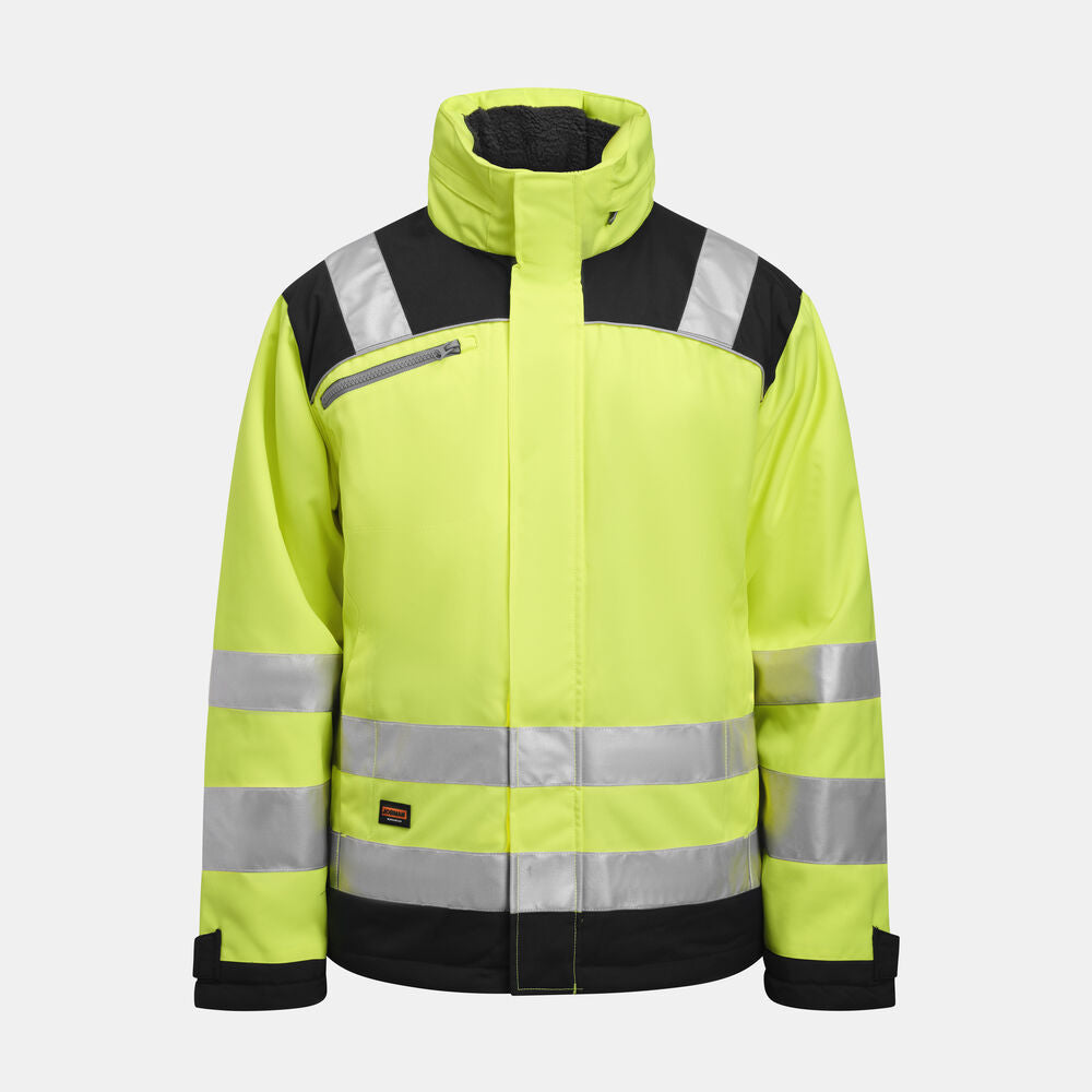 Jobman 1347 Hi-vis winter jacket star geel/navy xs