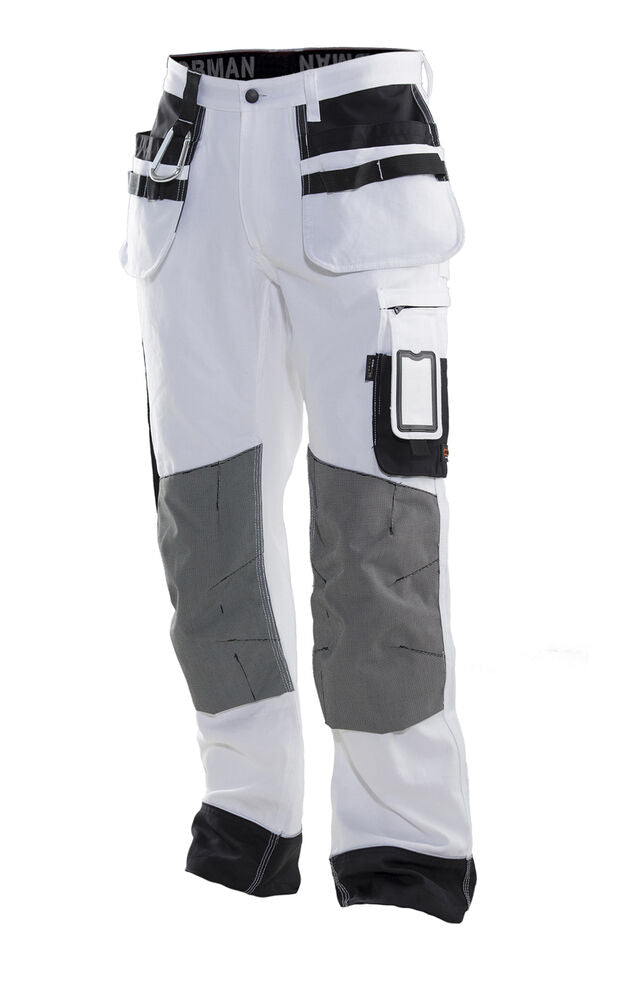 Jobman 2171 Painters' trousers core wit/zwart C44