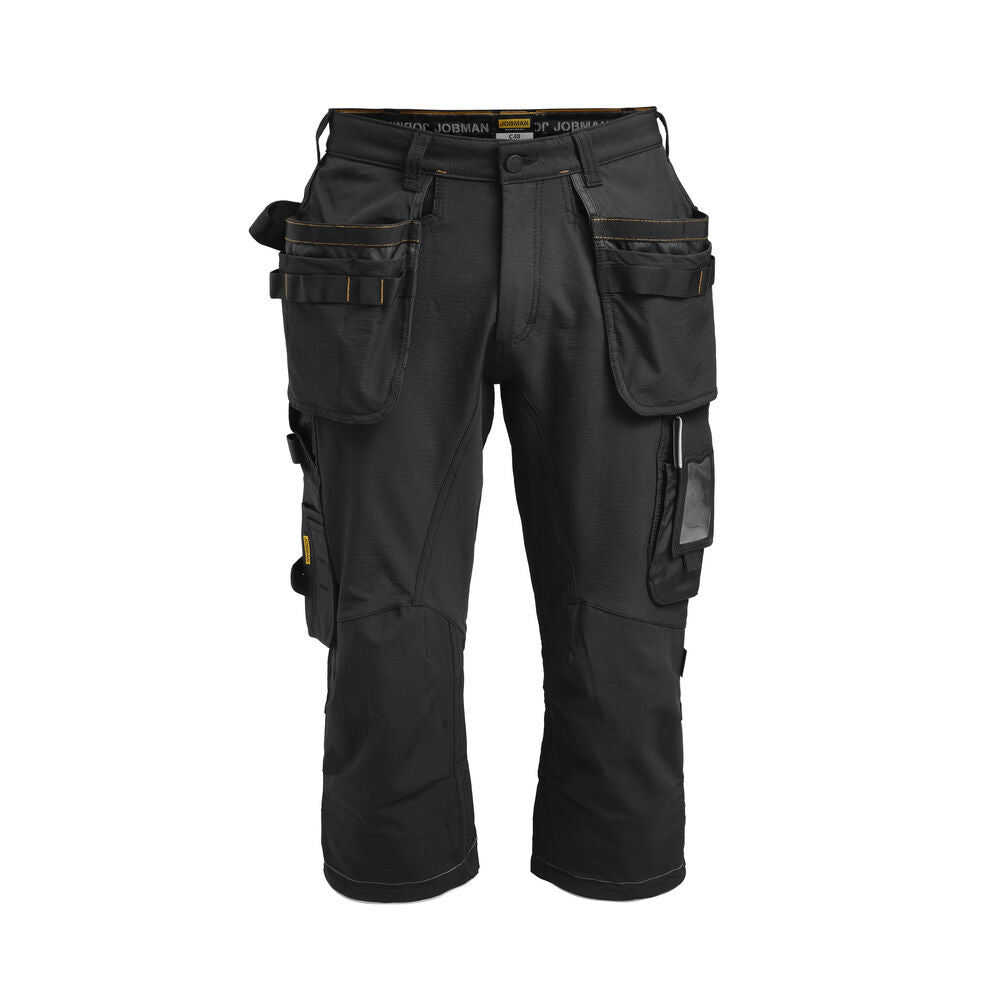 Jobman 2195 Stretch long shorts do.grijs/zwa C44