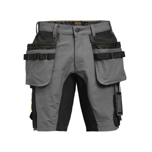 Jobman 2196 Stretch shorts hp do.grijs/zwa C44
