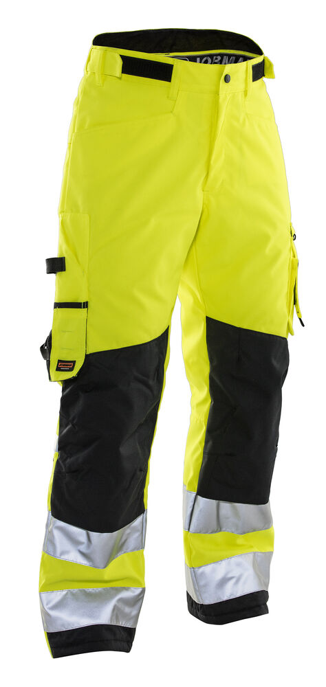 Jobman 2236 Hi-vis winter trousers star geel/navy C44