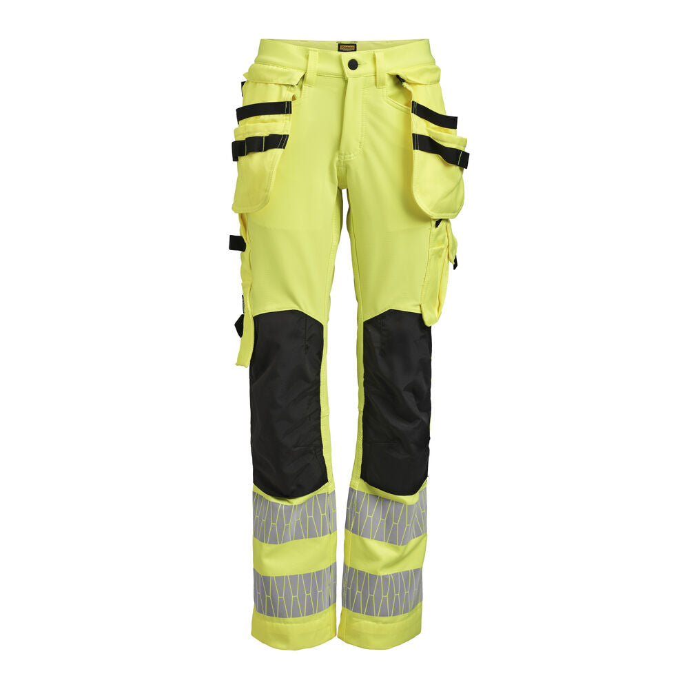 Jobman 2271 Hi-vis women trousers hp geel/zwart DA34