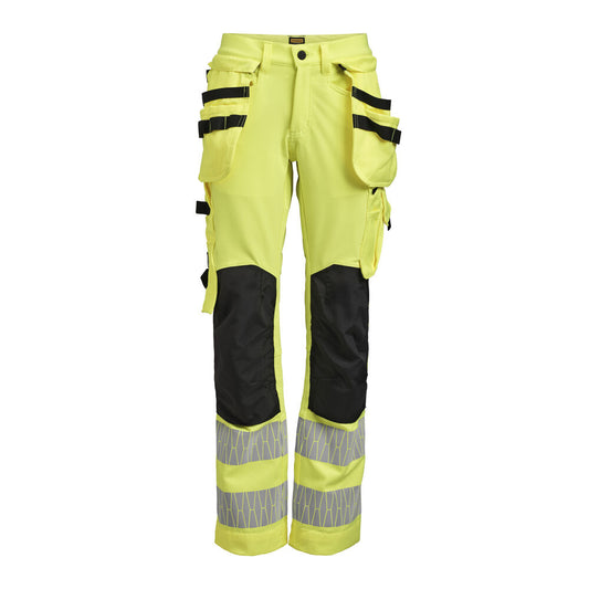 Jobman 2271 Hi-vis women trousers hp geel/zwart DA34
