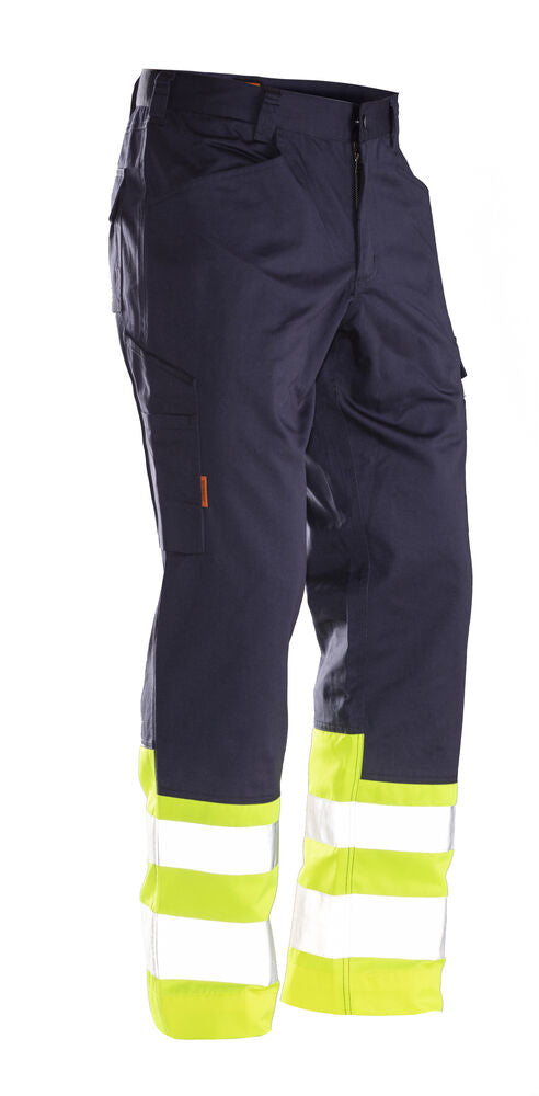 Jobman 2314 Hi-vis service trousers navy/geel C42