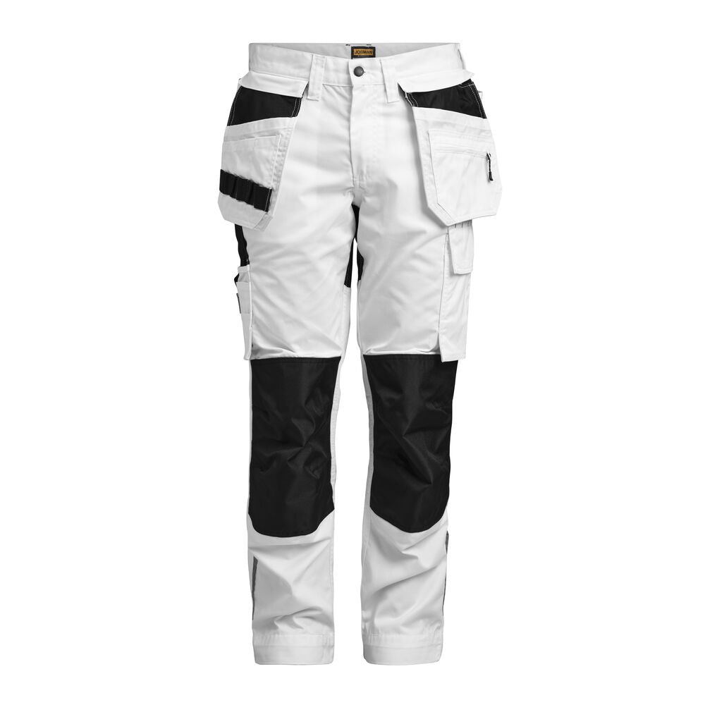 Jobman 2326 Trousers stretch hp wit/zwart C42