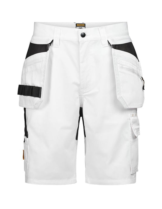 Jobman 2336 Semi Stretch Shorts HP wit/zwart C42