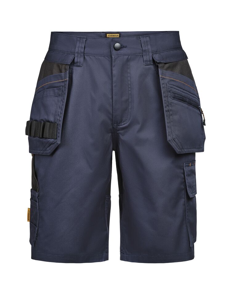Jobman 2336 Semi Stretch Shorts HP wit/zwart C42