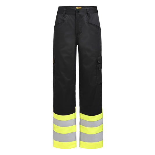 Jobman 2417 Hi-Vis Service Trousers Stretch zwart/geel C42