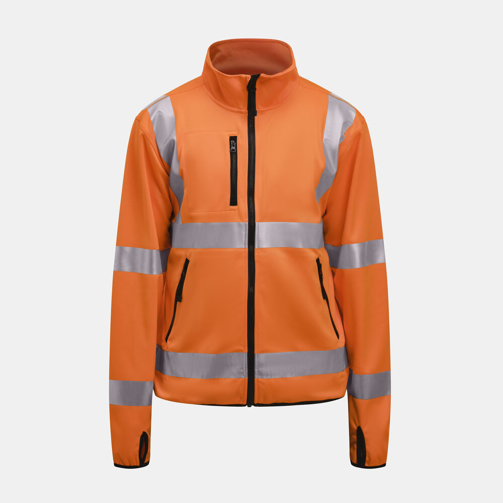 Jobman 5101 Hi-vis light softshell jacket geel xs