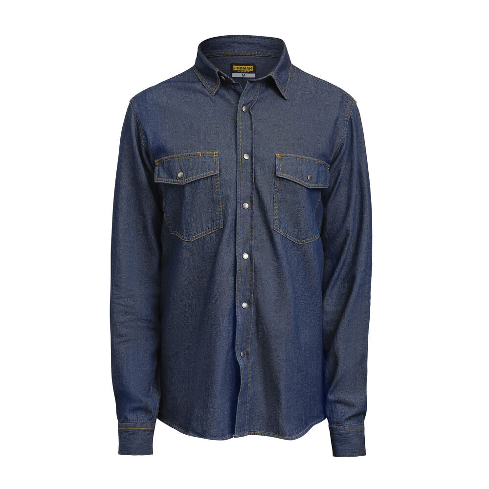 Jobman 5139 Denim shirt denim blauw xs