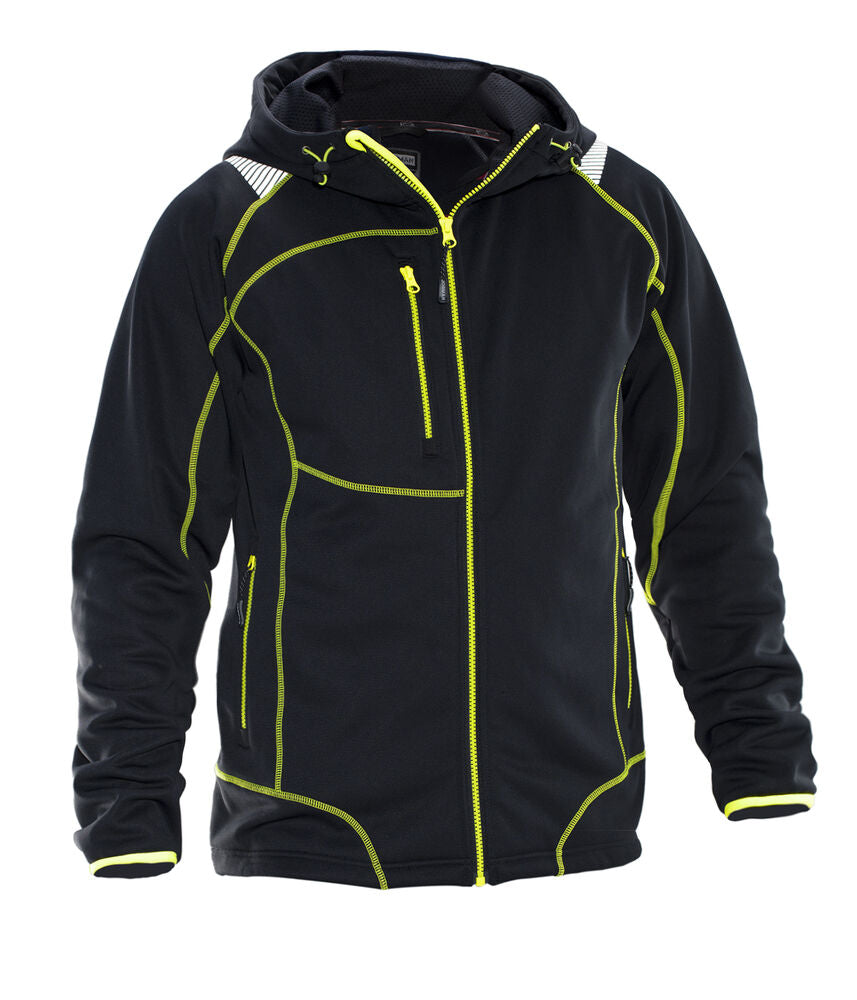 Jobman 5150 Hoodie vision zwart/geel s