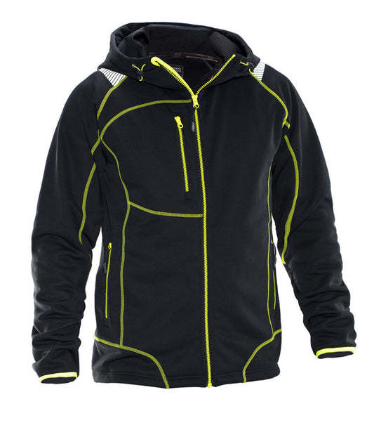Jobman 5150 Hoodie vision zwart/geel s