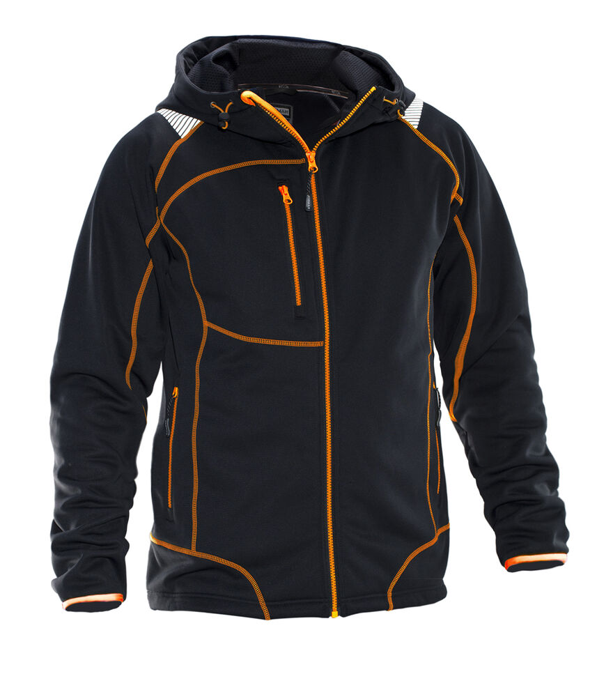 Jobman 5150 Hoodie vision zwart/geel s