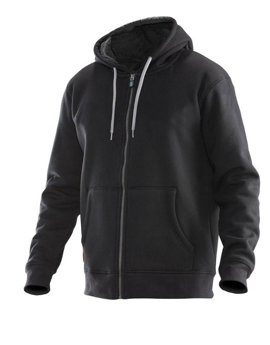 Jobman 5155 Vintage hoodie lined zwart/grijs xs
