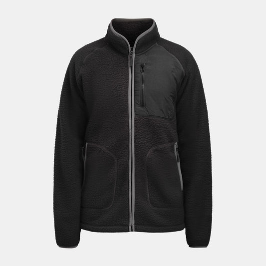 Jobman 5161 pile jacket zwart xs