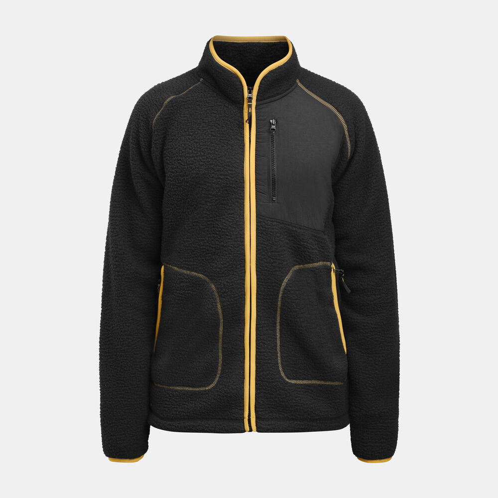 Jobman 5161 pile jacket zwart xs