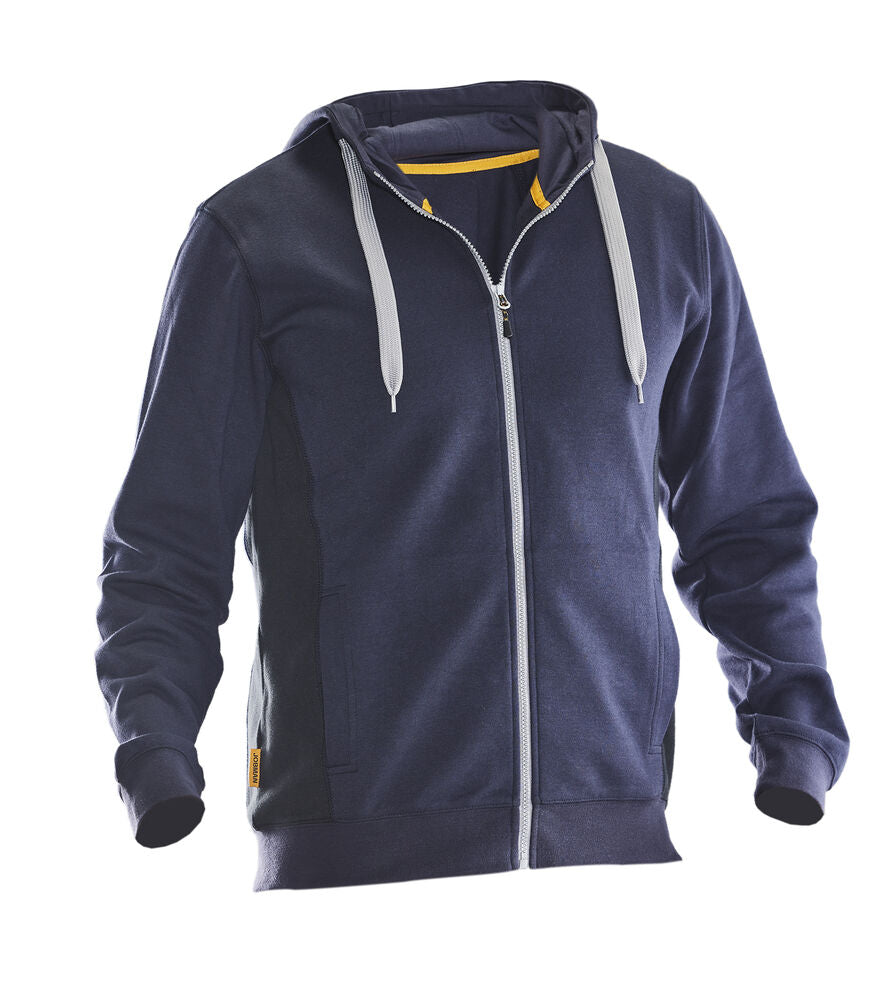 Jobman 5400 Sweatshirt hoodie wit/zwart xs