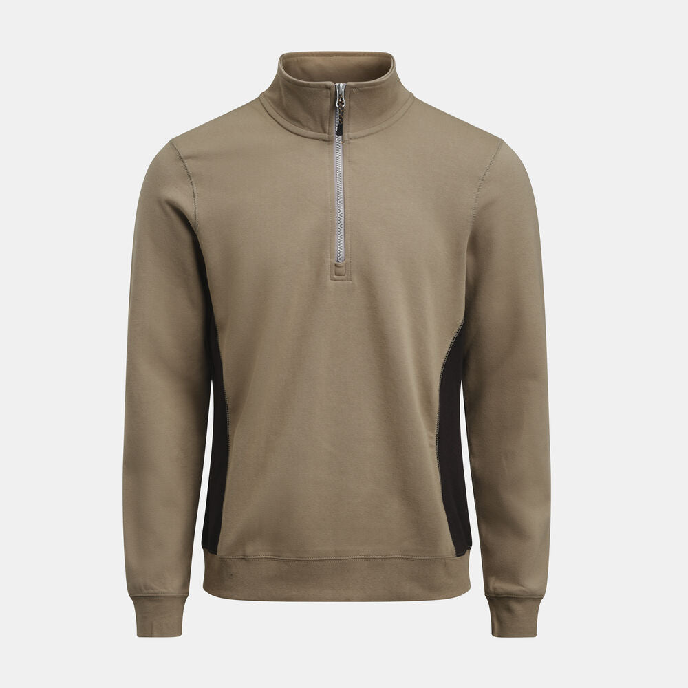 Jobman 5401 Halfzip sweatshirt wit/zwart xxs