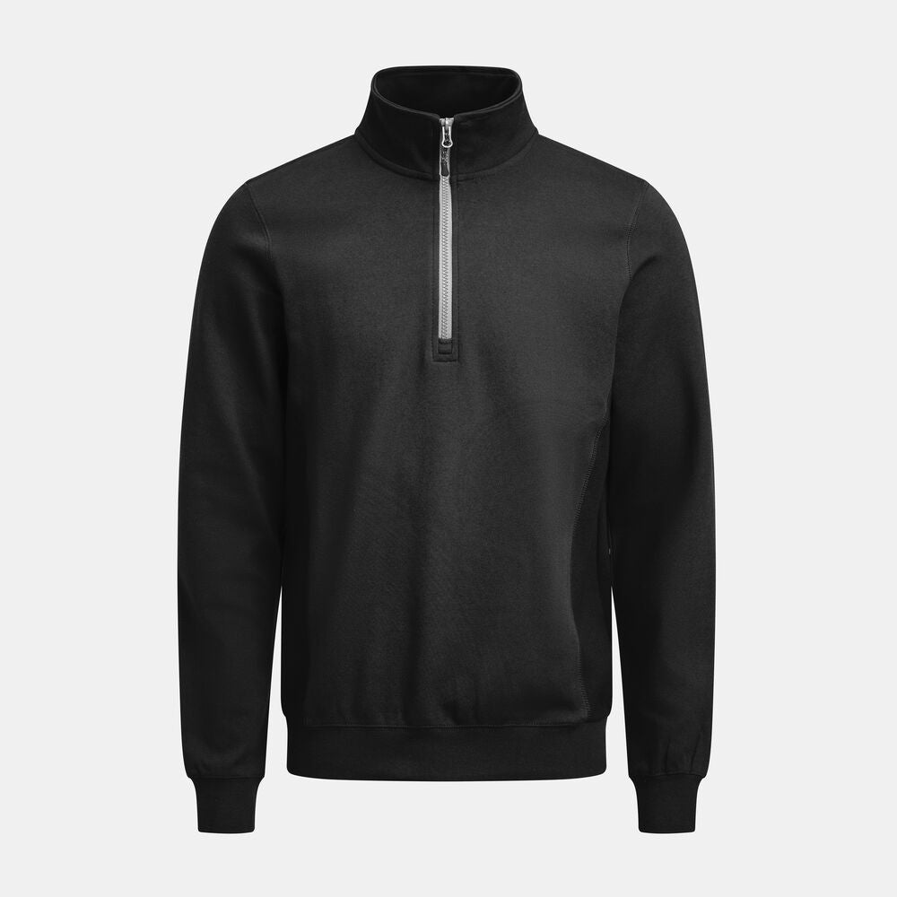 Jobman 5401 Halfzip sweatshirt wit/zwart xxs
