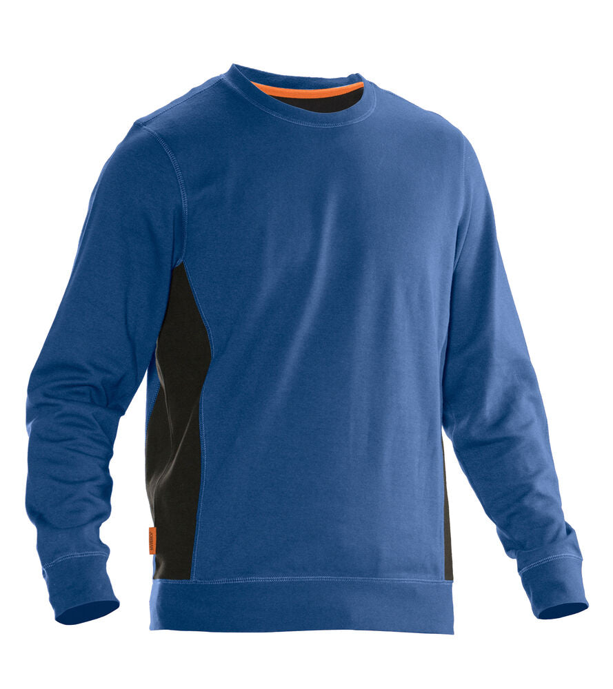 Jobman 5402 Roundneck sweatshirt wit/zwart xxs