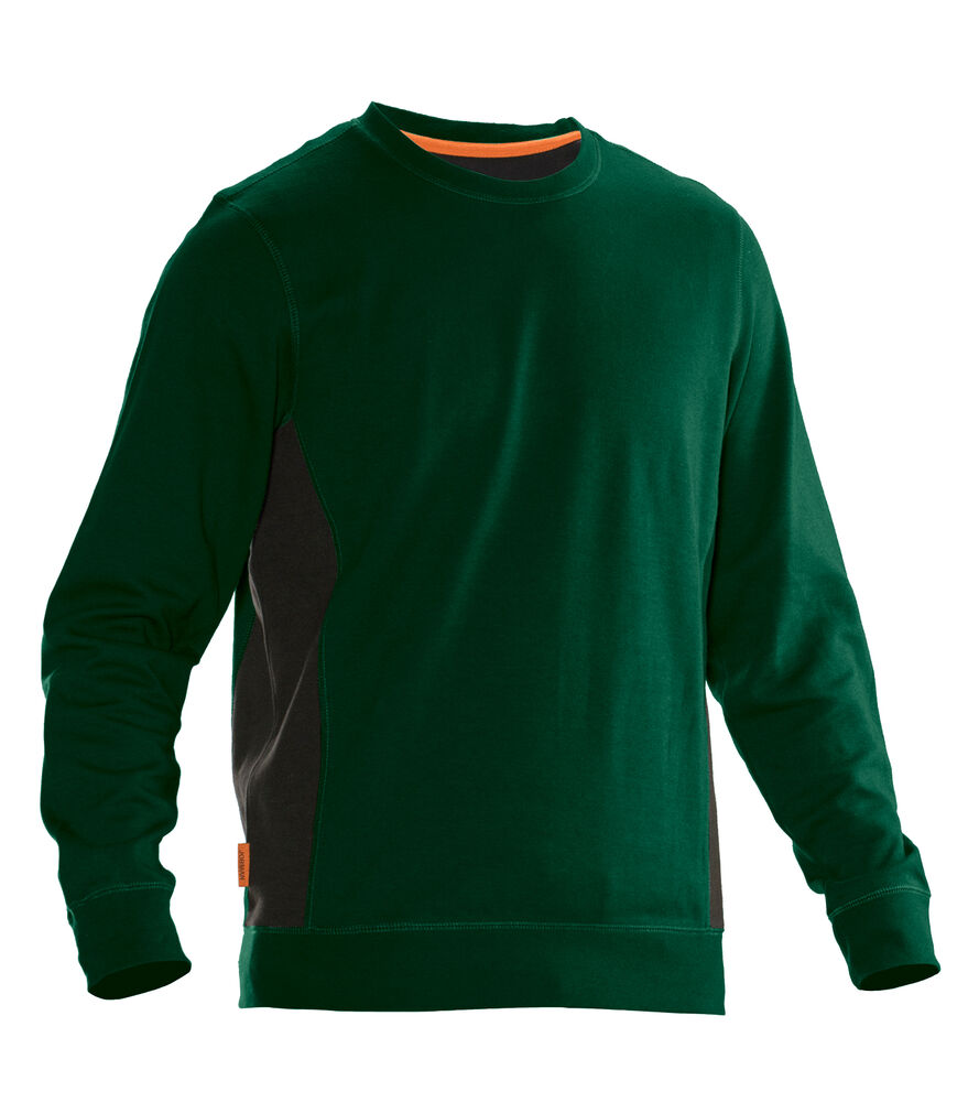 Jobman 5402 Roundneck sweatshirt wit/zwart xxs