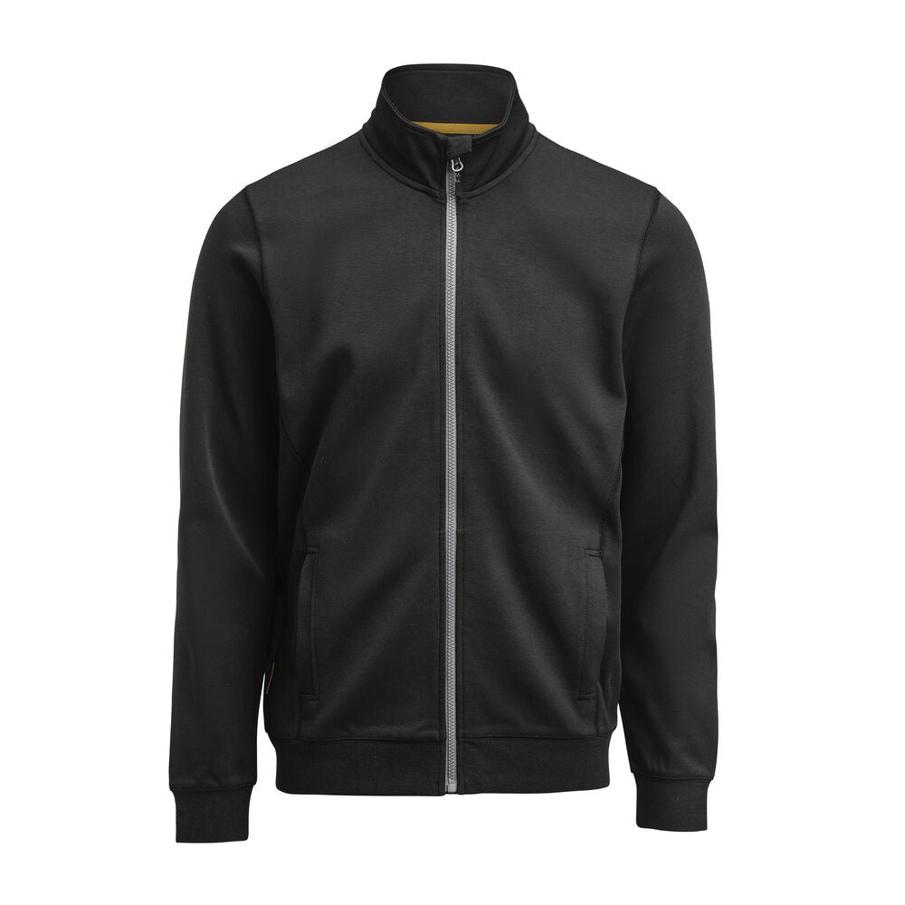 Jobman 5403 Sweatshirt full zip zwa/hivis g xxs